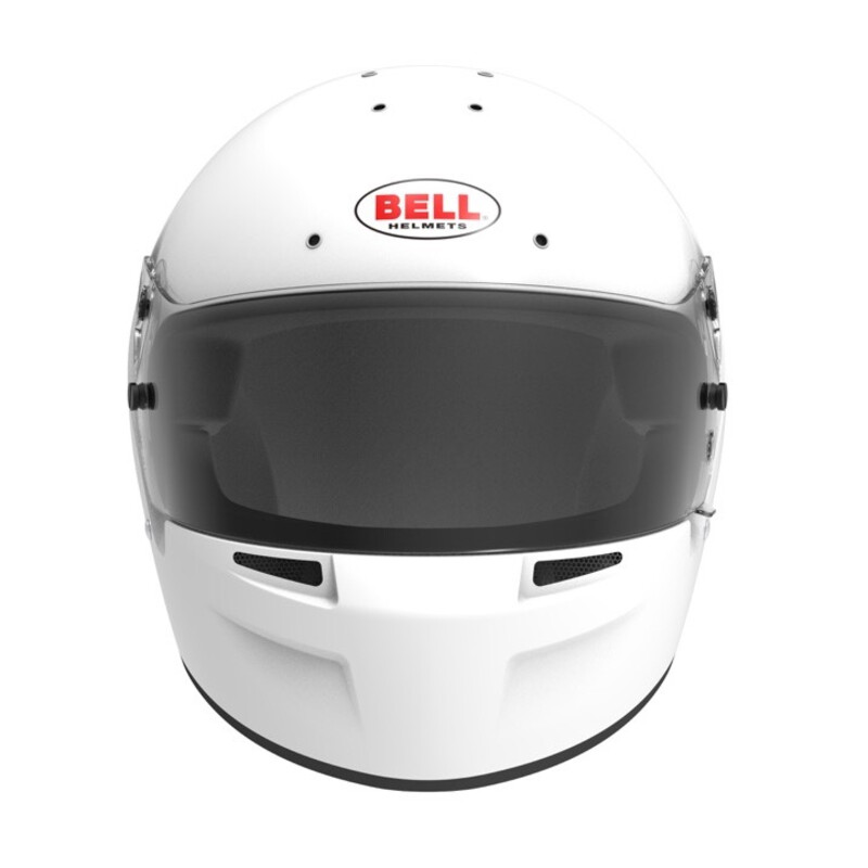 Casque Bell Sports GT6 Blanc, Hans (FIA)